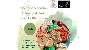 Atelier de décoration de biscuits de Noël 13h